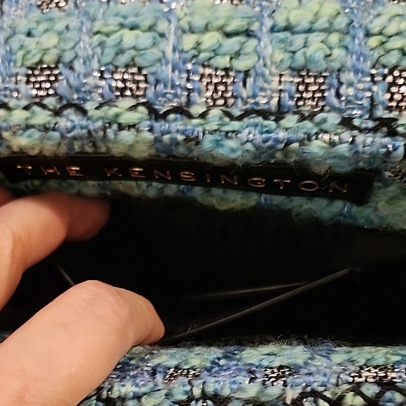 NWT Kurt Geiger London Elegant Blue/Teal Beaded Handbag - Picture 11 of 15